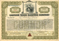 Eastern Texas Electric Co. - Stock Certificate